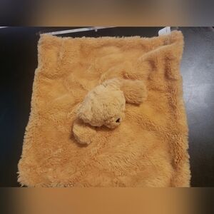 Teddy Bear Rattle Baby Plush Love Security Blanket Yume Tan Brown Bany Hands